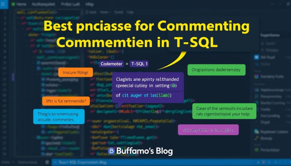 Boas práticas de comentários no código T-SQL