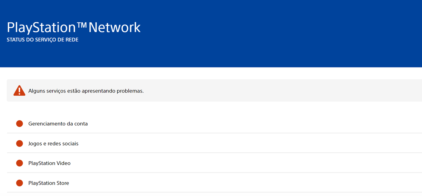 Falha Playstation