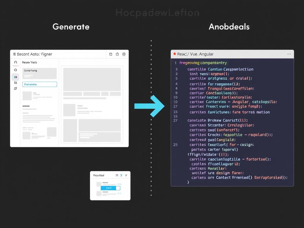 Componentes de interface sendo gerados com prompts para ChatGPT e Copilot Componentes de interface sendo gerados com prompts para ChatGPT e Copilot