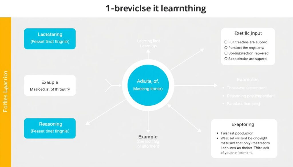 Diagrama mostrando técnicas avançadas de Engenharia de Prompt como few-shot learning Diagrama mostrando técnicas avançadas de Engenharia de Prompt como few-shot learning
