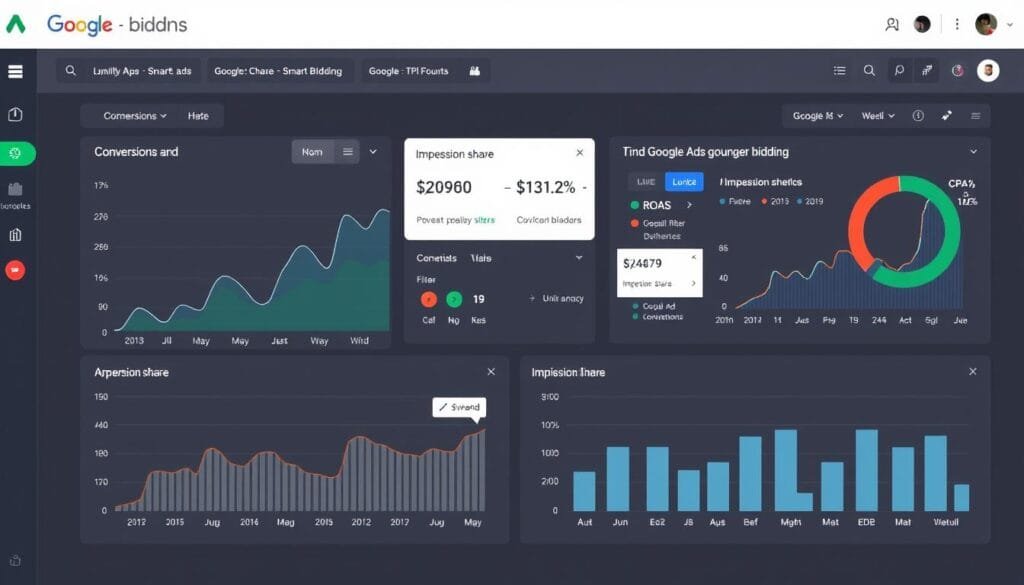 Dashboard de análise de desempenho do Google Ads Smart Bidding Dashboard de análise de desempenho do Google Ads Smart Bidding