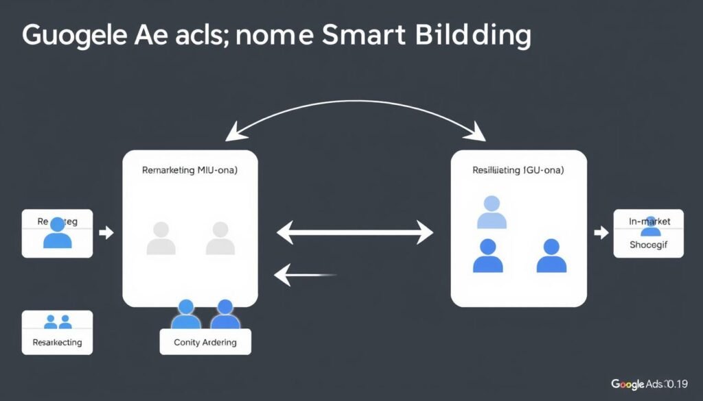 Diagrama de segmentação de público no Google Ads Smart Bidding Diagrama de segmentação de público no Google Ads Smart Bidding