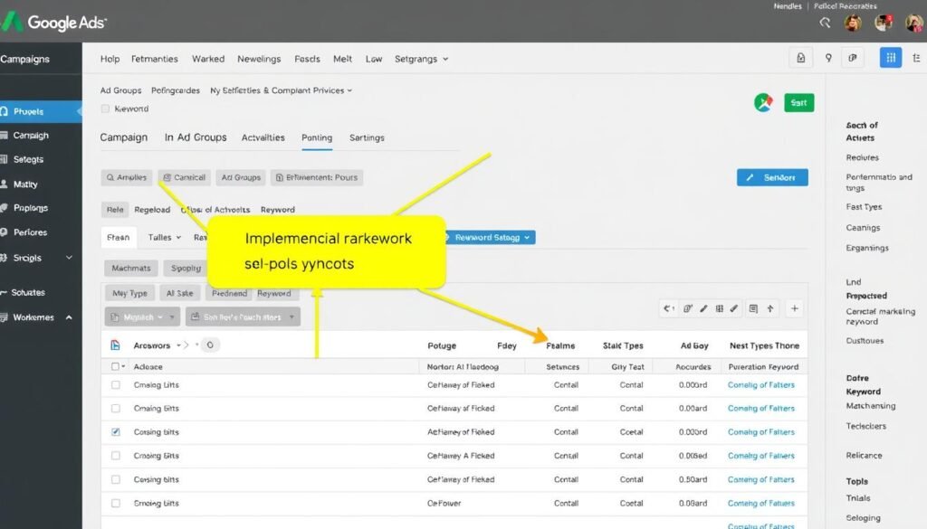 Implementação de palavras-chave que geram vendas no Google Ads