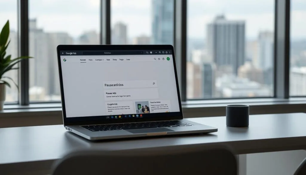 Pausar anúncios Google Ads