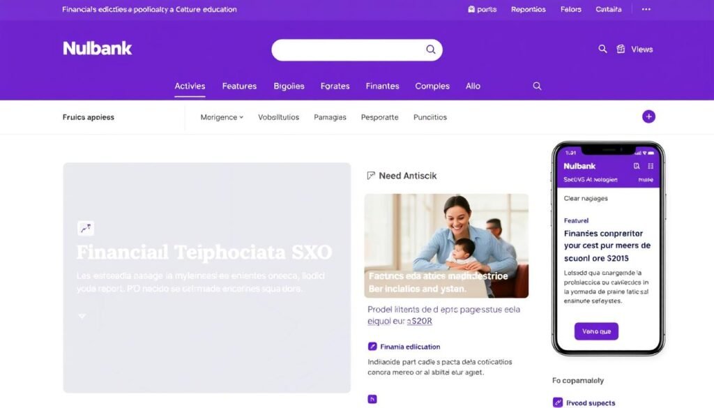 Blog do Nubank otimizado com estratégias de SXO e IA