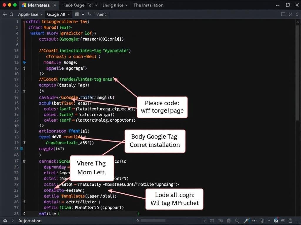 Código de instalação do Google Tag Manager em uma landing page