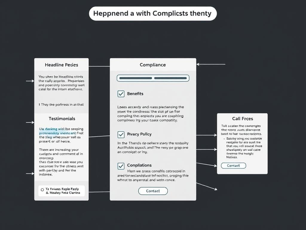 Estrutura de uma landing page compliant para Google Ads