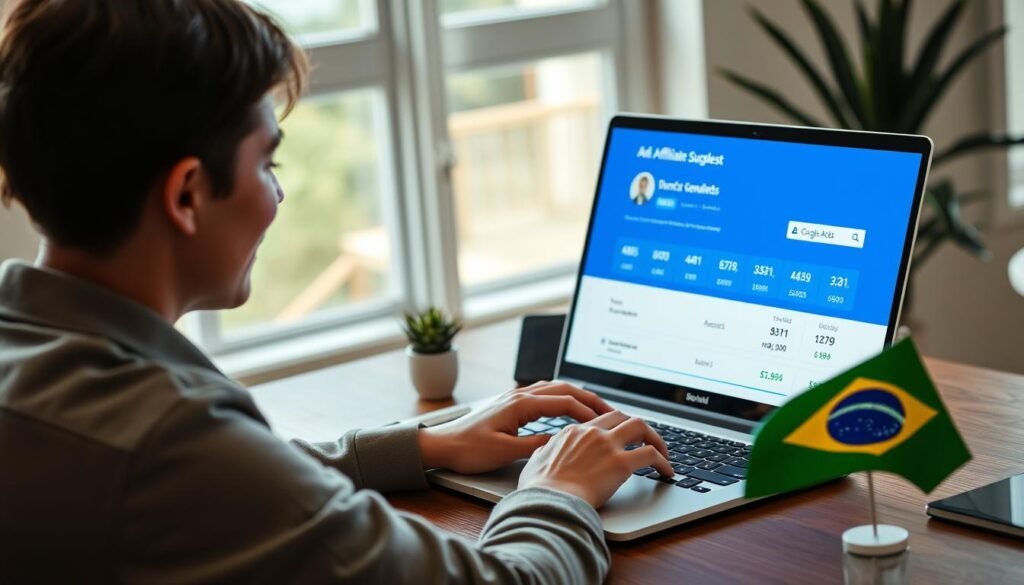 Pessoa celebrando sucesso com Google Ads como afiliado