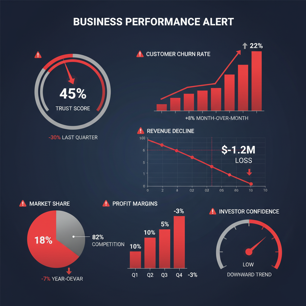 Métricas de impacto da perda de confiança em IA Responsável