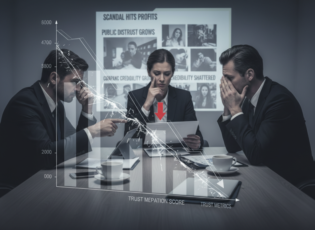 Perda de confiança e impacto reputacional de práticas não éticas em IA