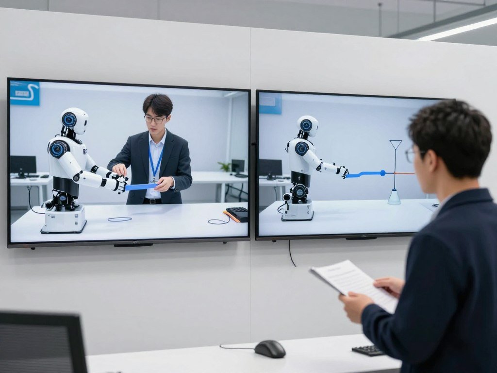 Sistema de aprendizado de robô através de demonstração visual e processamento de linguagem