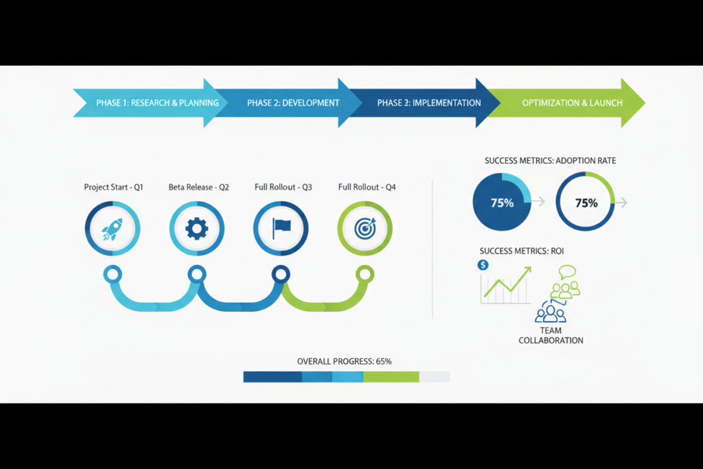 Timeline and milestones of digital traceability implementation project