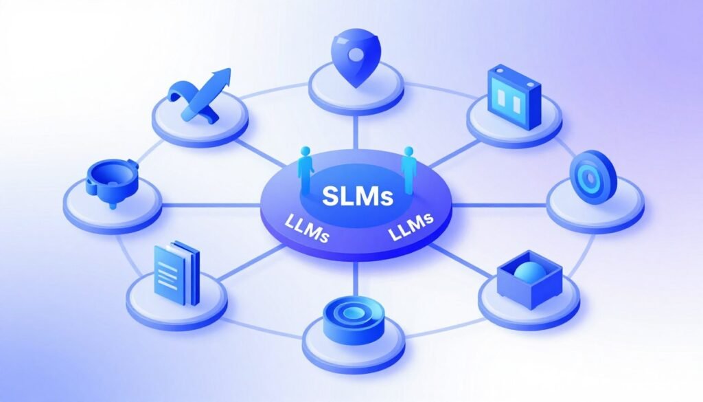 Visão futura do ecossistema de inteligência artificial com Modelos de Linguagem de Domínio Específico (SLMs)