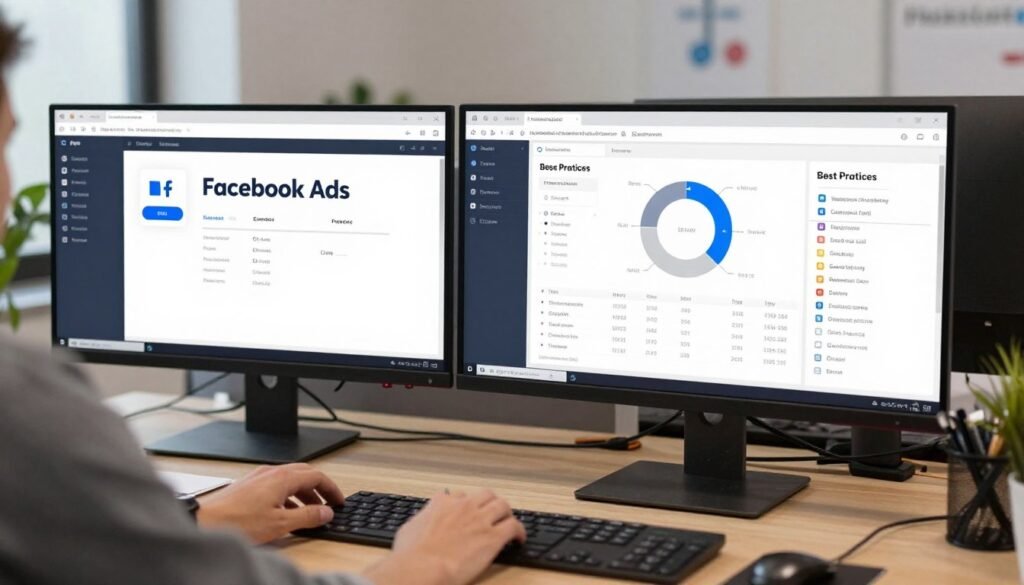 Afiliado criando campanhas otimizadas no Facebook Ads seguindo boas práticas