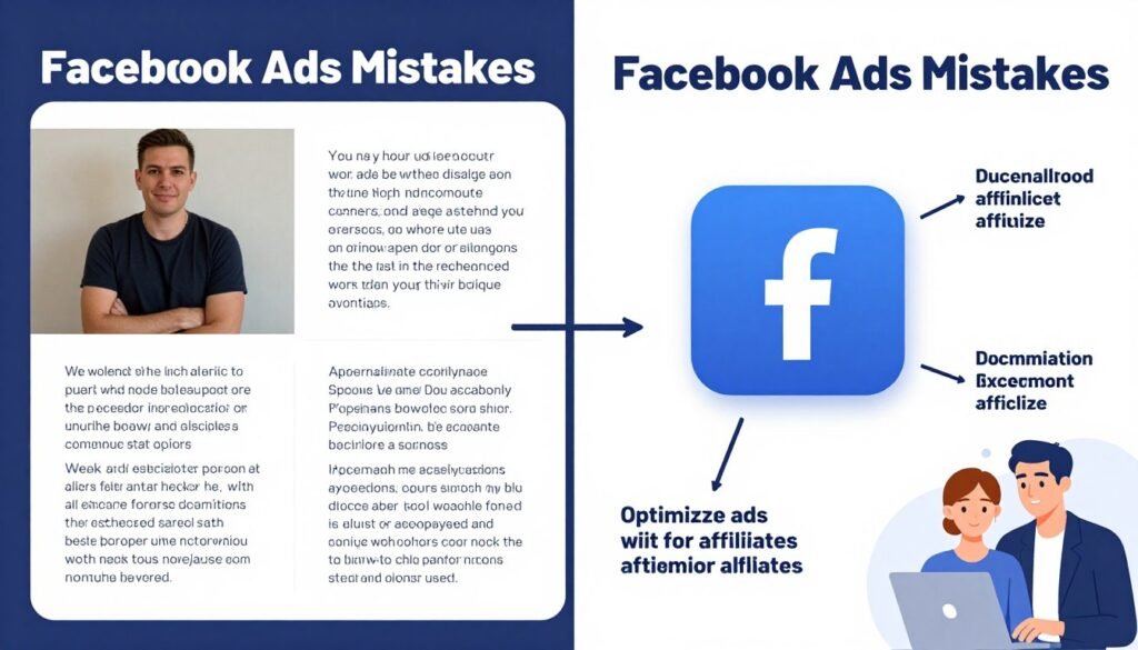 Comparação entre anúncios com erros comuns e anúncios otimizados