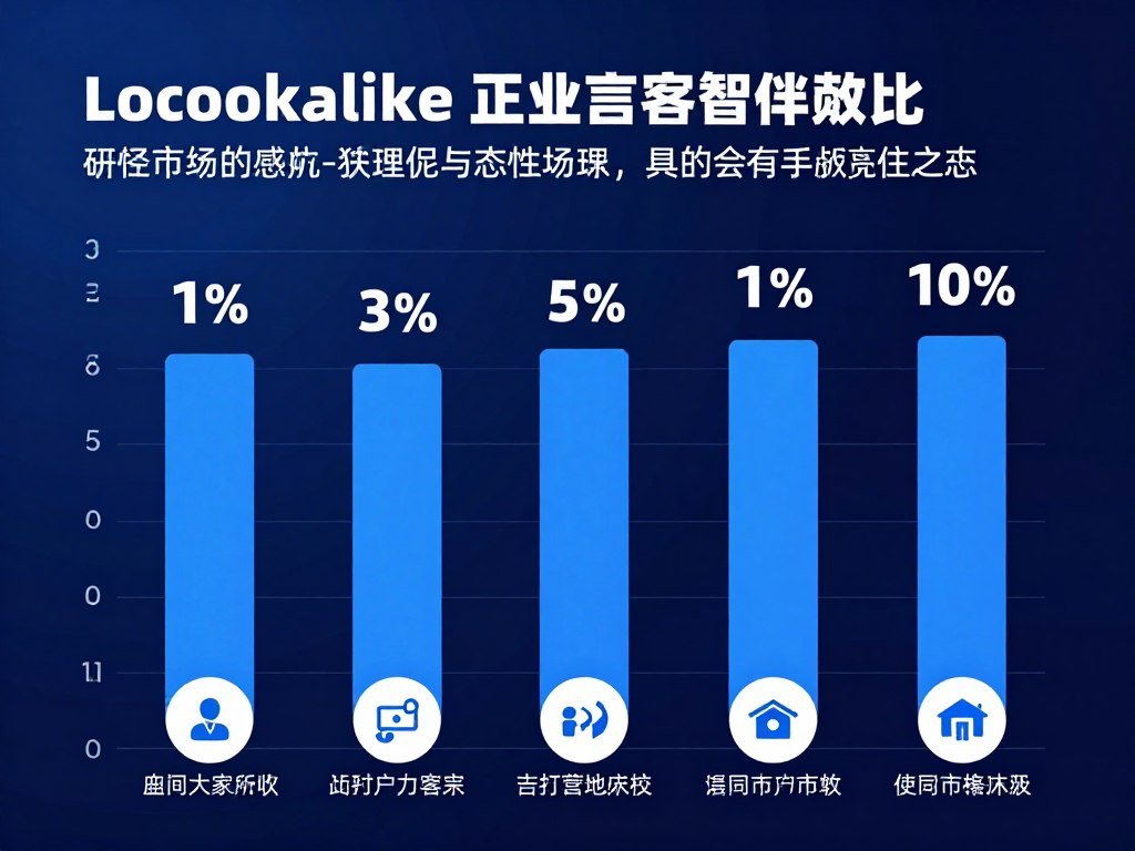 Comparação visual entre diferentes porcentagens de lookalike audiences