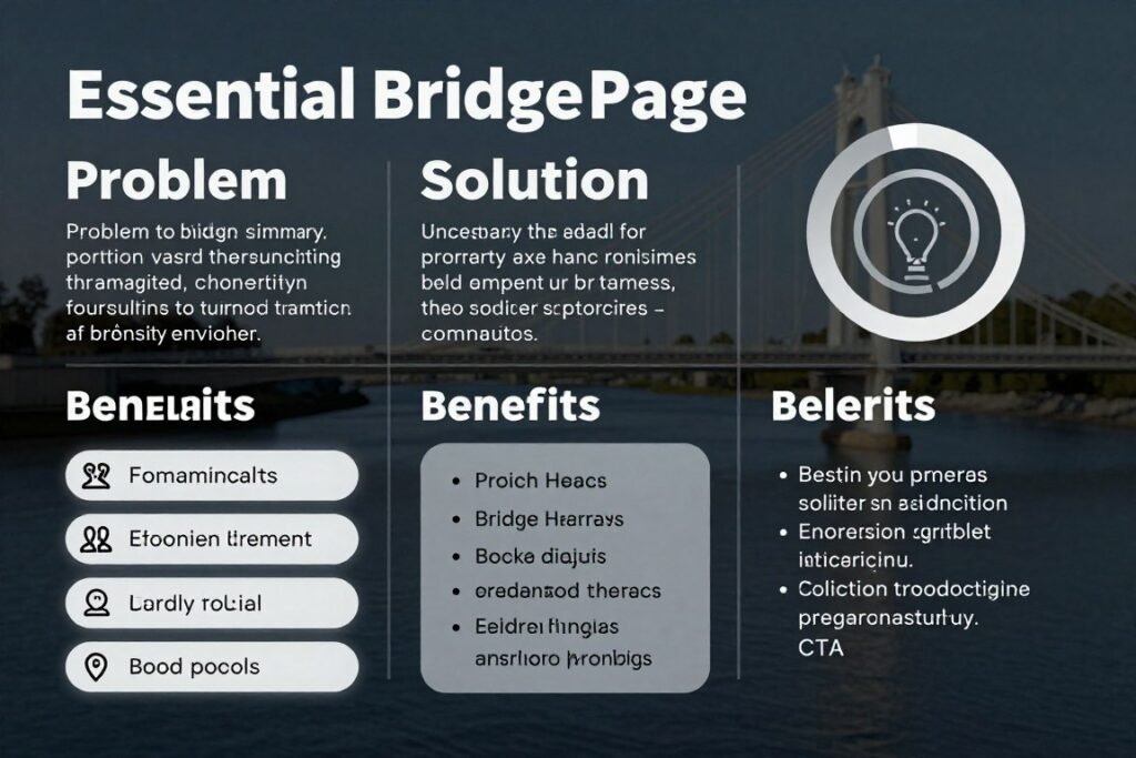 Componentes essenciais de bridge page
