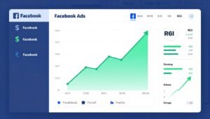 Dashboard de campanhas Facebook Ads mostrando métricas de scaling e crescimento de ROI para afiliados