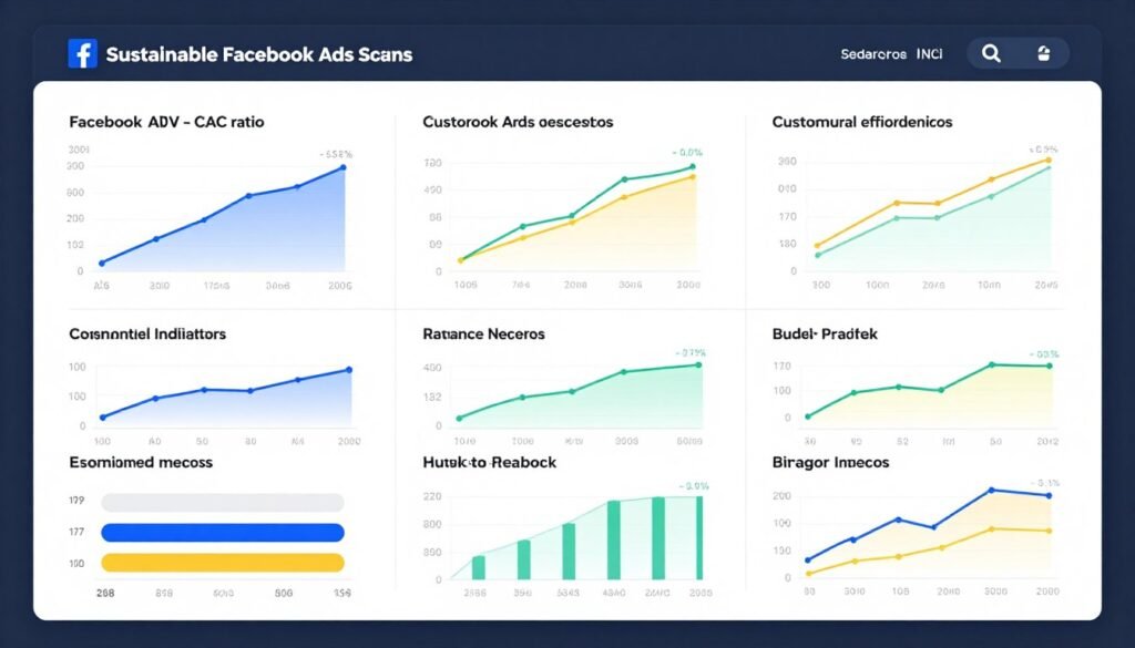 Dashboard de métricas avançadas para scaling sustentável de campanhas Facebook Ads