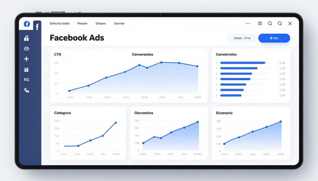 Dashboard de métricas e análise de campanhas Facebook Ads