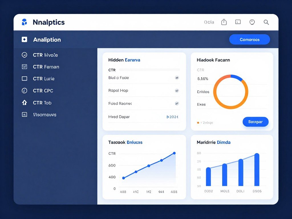Dashboard mostrando análise de performance de diferentes interesses testados