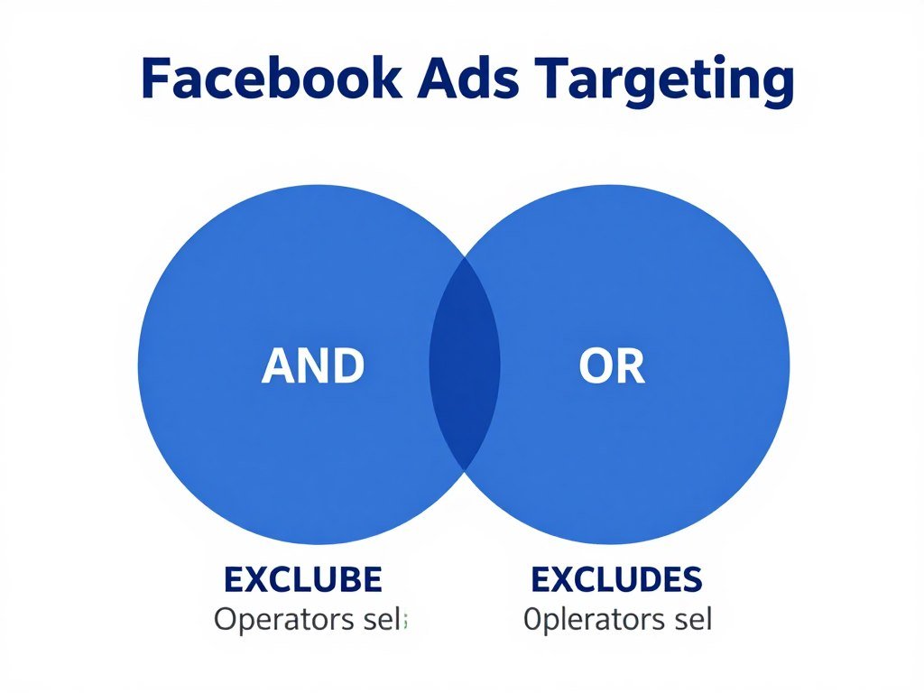Diagrama explicando operadores AND, OR e EXCLUDE na segmentação