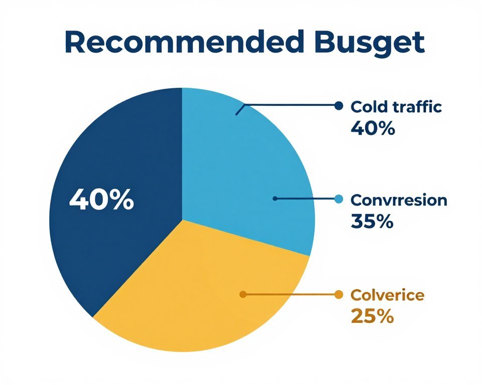 Distribuição de orçamento por etapa do funil