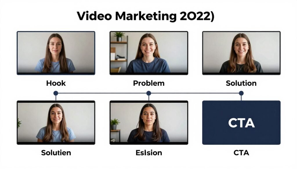 Estrutura de vídeo para anúncios de Facebook Ads com alto engajamento
