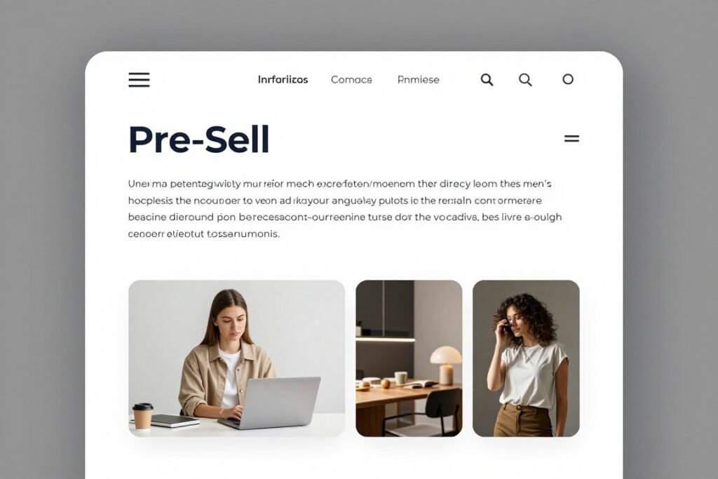 Exemplo de página de pré-venda para afiliados