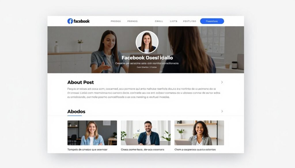 Exemplo de página do Facebook configurada para marketing de afiliados