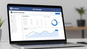 Facebook Ads para afiliados iniciantes mostrando interface do gerenciador de anúncios