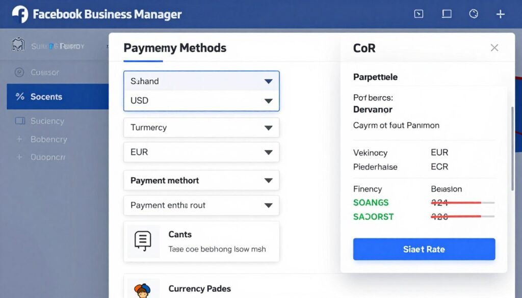 Facebook Business Manager currency configuration for international markets