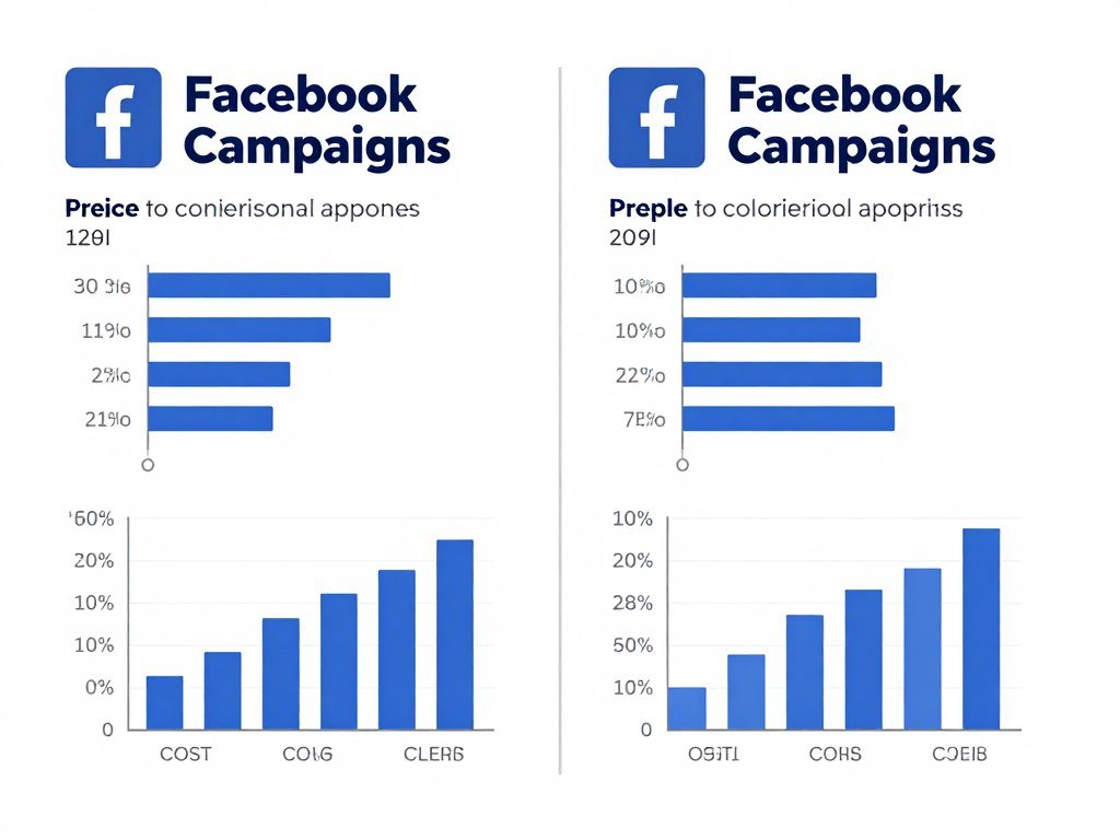 Gráfico comparativo mostrando resultados de campanha com boa segmentação versus campanha sem segmentação