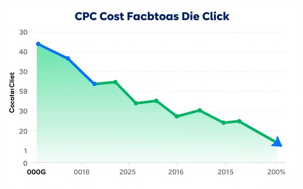 Gráfico mostrando evolução do CPC ao longo do tempo em testes