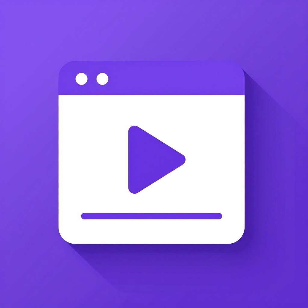 Ícone representando engajamento com vídeo