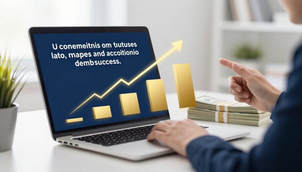 Imagem motivacional de sucesso em marketing de afiliados