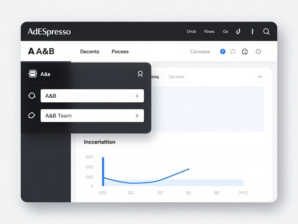 Interface da ferramenta AdEspresso para gestão de campanhas Facebook Ads