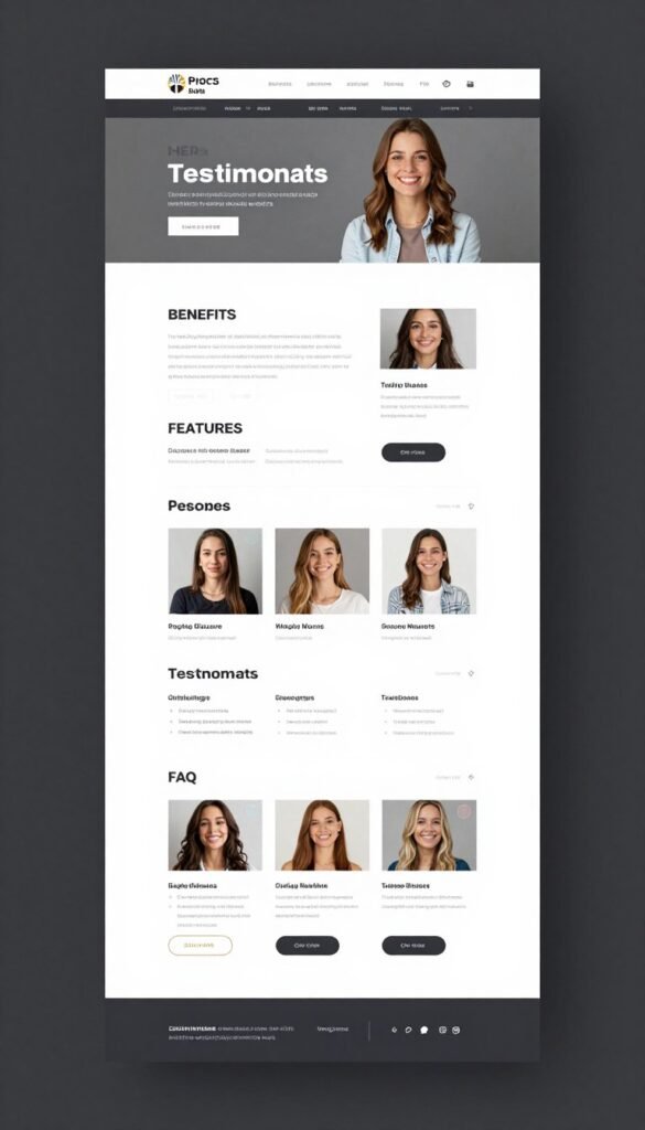 Página de vendas completa otimizada para conversão