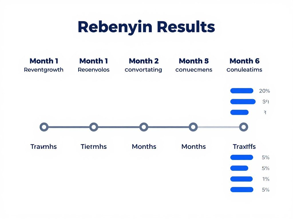 Progressão de resultados caso marketing digital