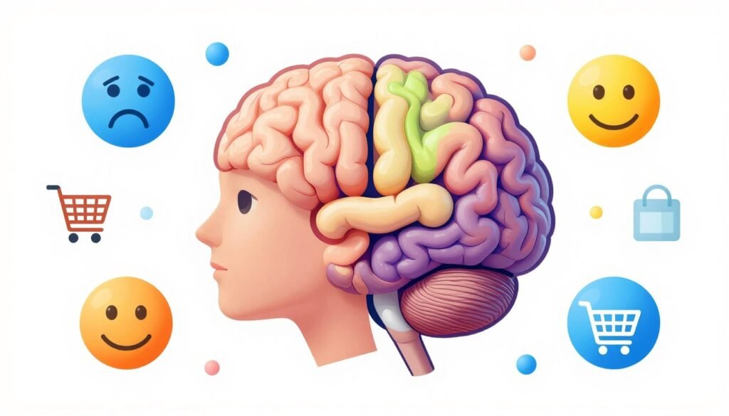 Representação visual das emoções no processo de decisão de compra online