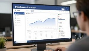 como vender como afiliado usando Facebook Ads dashboard com métricas de campanha