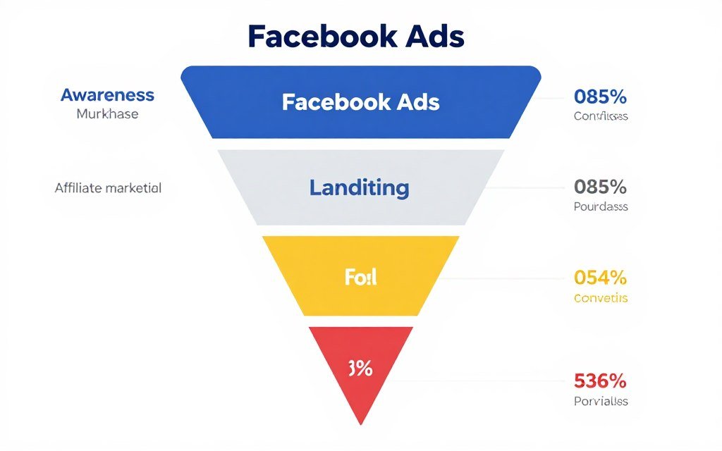 diagrama de funil de vendas para marketing de afiliados