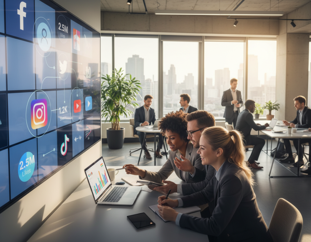 engajamento por meio das redes sociais