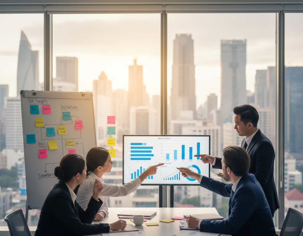 planejamento e definição de objetivos estratégicos